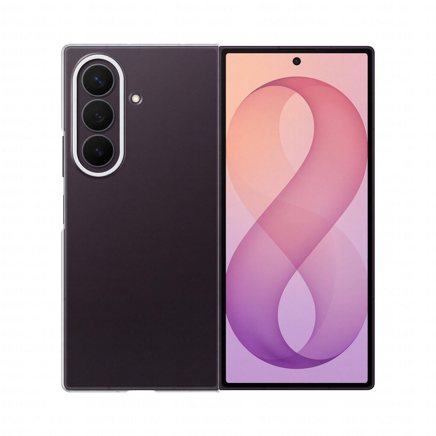Samsung EF-QF976CTEGWW Backcover – für Samsung Z Fold8 Ultra, Transparent, kratzresistent