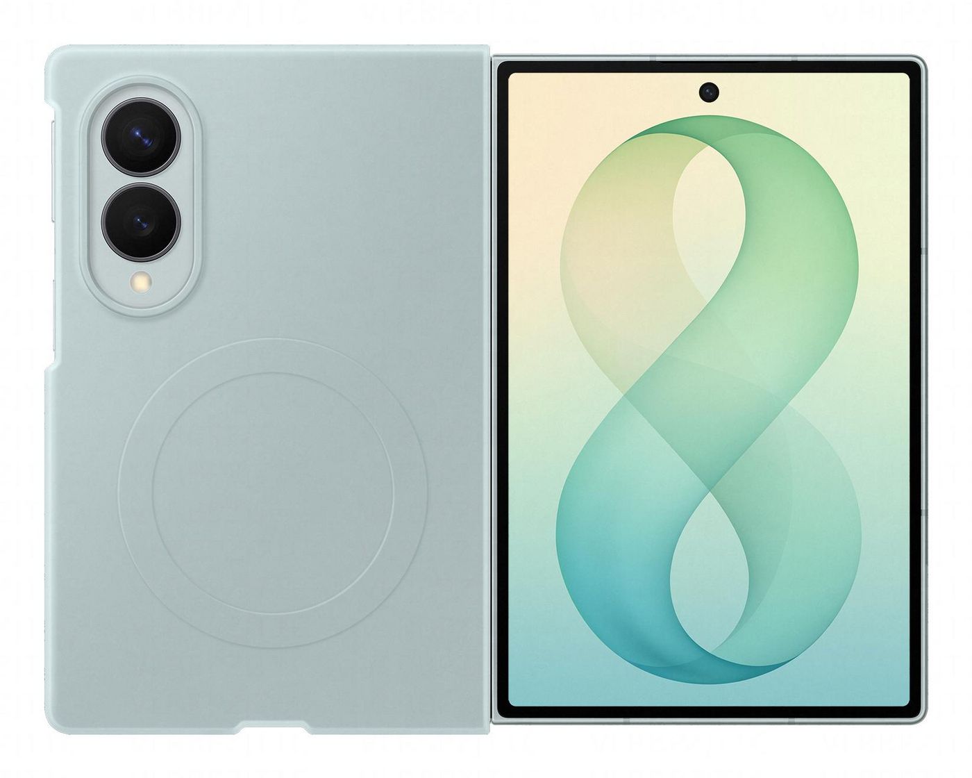 Samsung Backcover – für Samsung Z Fold8, Silikon, Grün