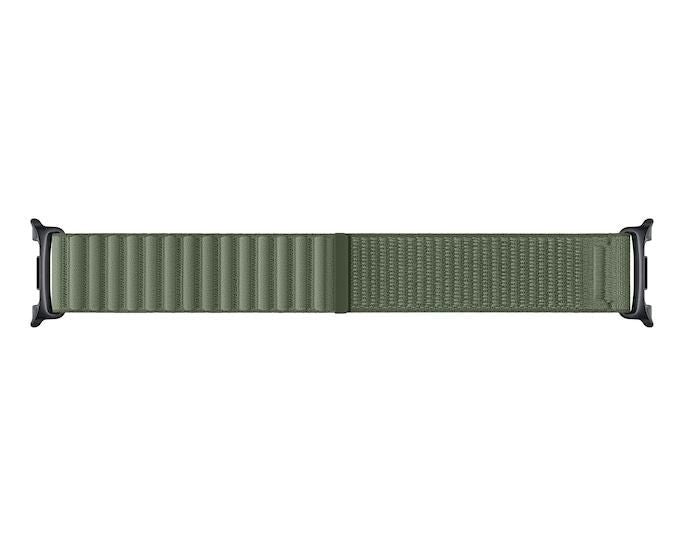 Samsung Galaxy Watch 9 – Stoffarmband, Olive, M/L, für Galaxy Watch 9, Watch 8