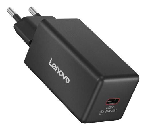 Lenovo USB-Ladegerät 65 W – USB-C×1, PD – mit 2 m USB-C-Kabel – schwarz