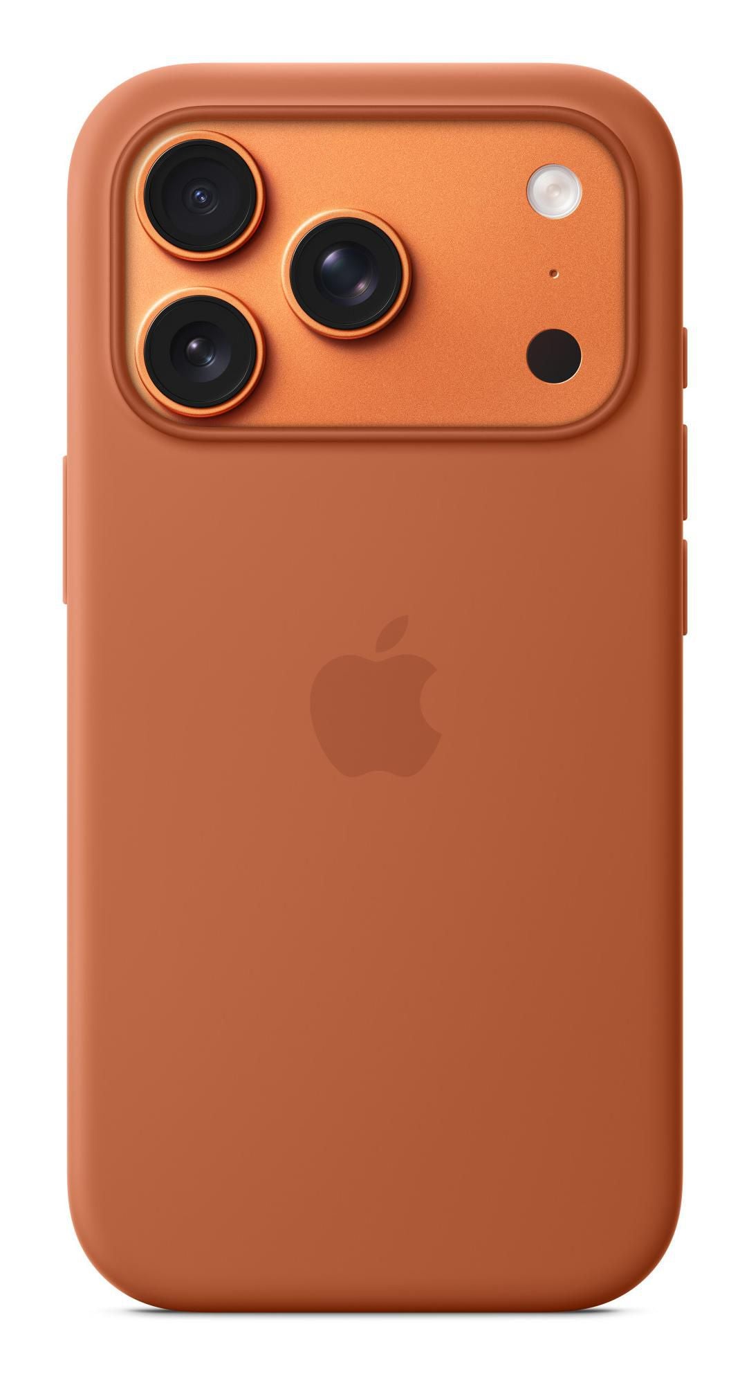 Apple Backcover – für Apple iPhone 17 Pro, MagSafe, Mikrofaser+Silikon, Terrakotta, kabelloses Laden