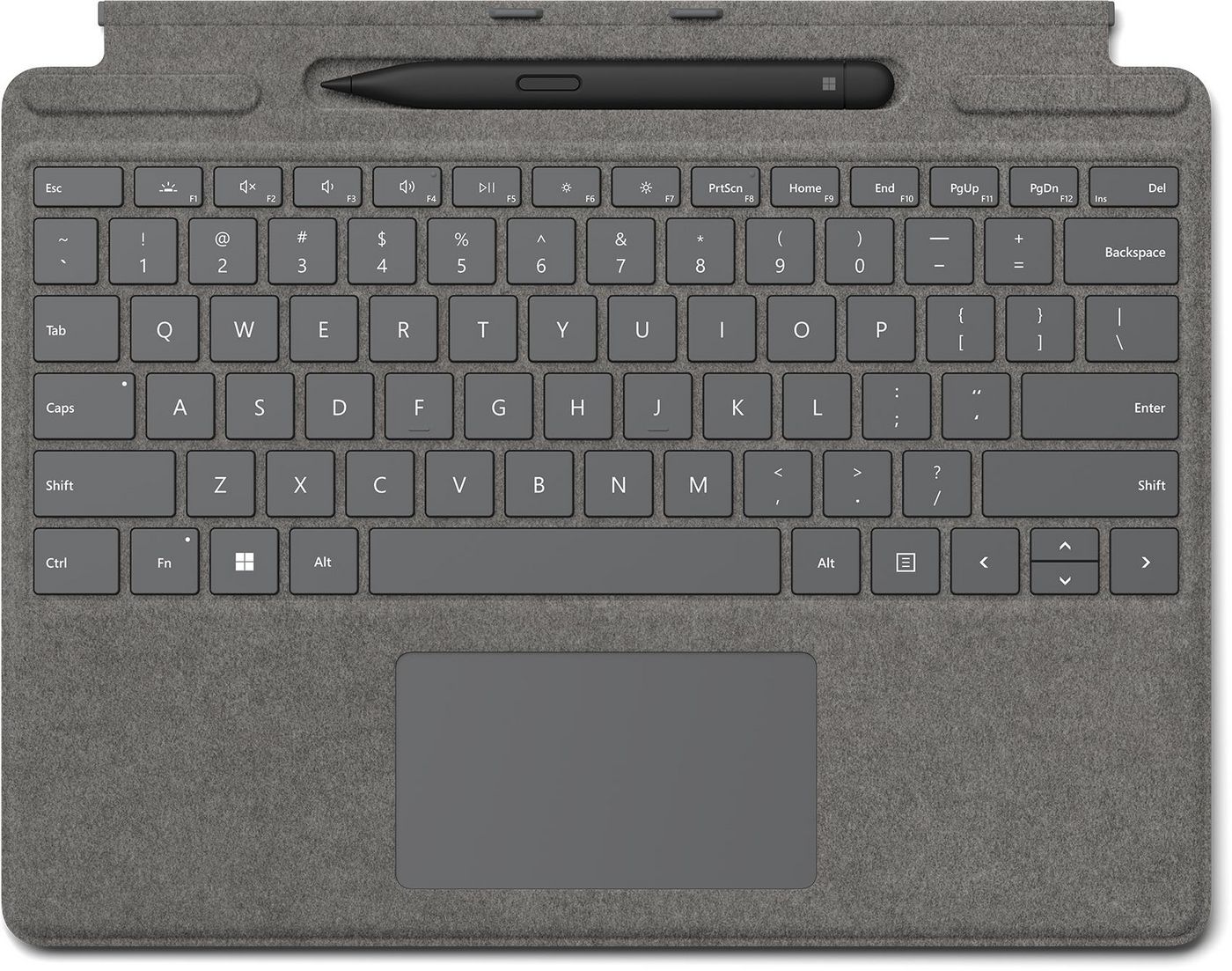 Microsoft Signature Tastatur-Case für Surface Pro 8–10 und Surface Pro X – Smart Connector, Trackpad – Platin