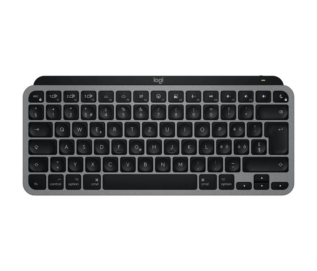 Logitech MX Keys Mini – Mini Tastatur – Bluetooth – QWERTZ (CH) – Schwarz – für Mac