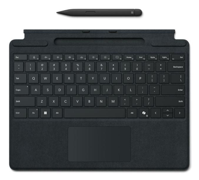 Microsoft Mobile Device Keyboard – Tastatur – Mechanisch – Kabellos – Alcantara – Schwarz – für Surface Pro