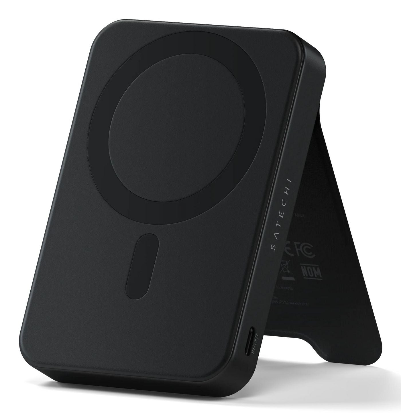 Satechi ST-B10Q2SK MagSafe Powerbank 10'000 mAh – 20 W PD, Wireless 15 W, 1× USB-C, schwarz, für Smartphone