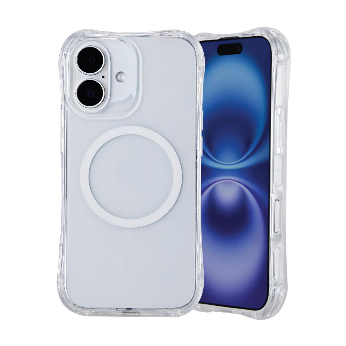 eSTUFF INFINITE PORTO – Backcover – für Apple iPhone 16, MagSafe, Transparent