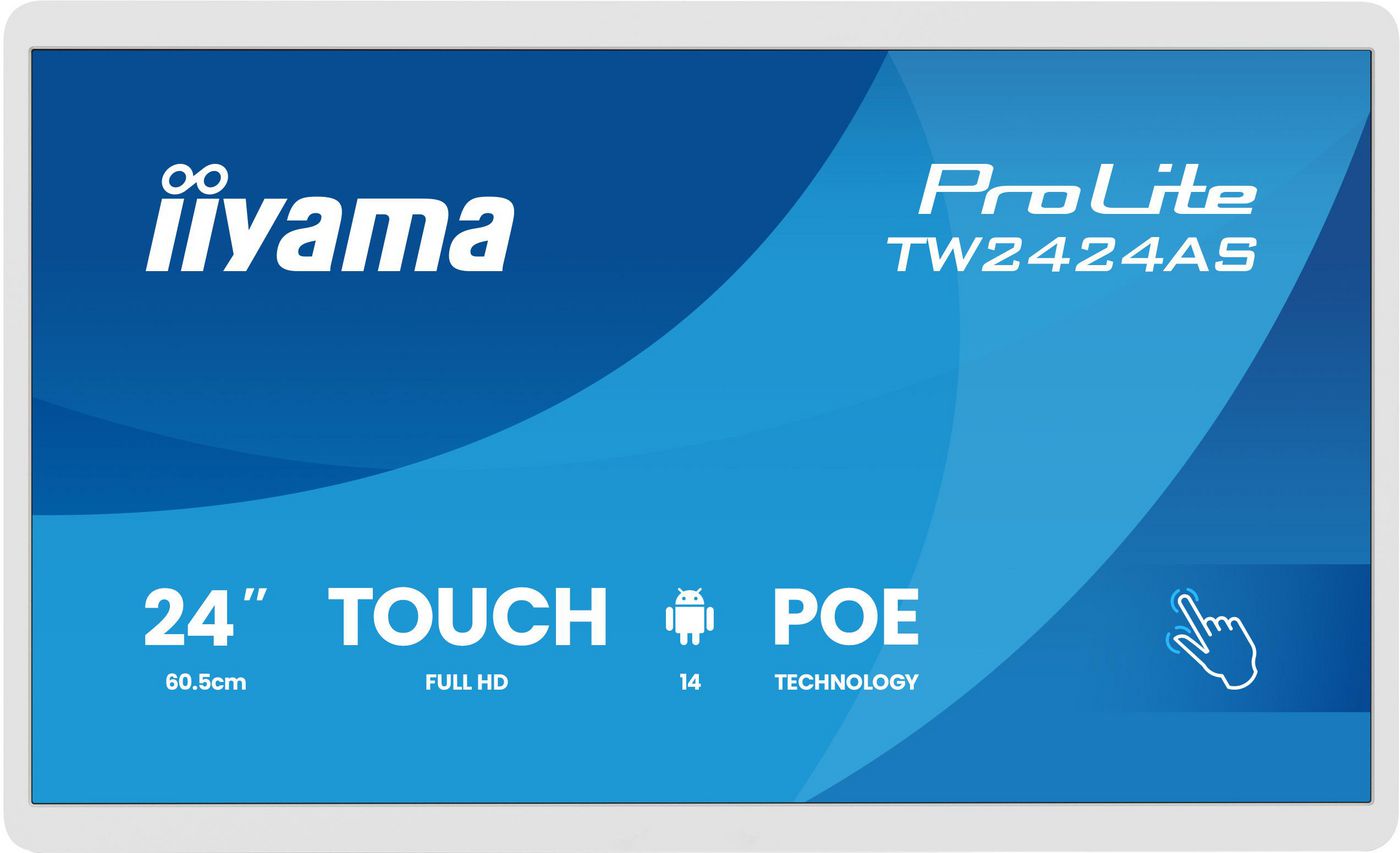 iiyama ProLite TW2424AS – 23,8" Touch, 1920 × 1080 (Full HD), IPS, LAN