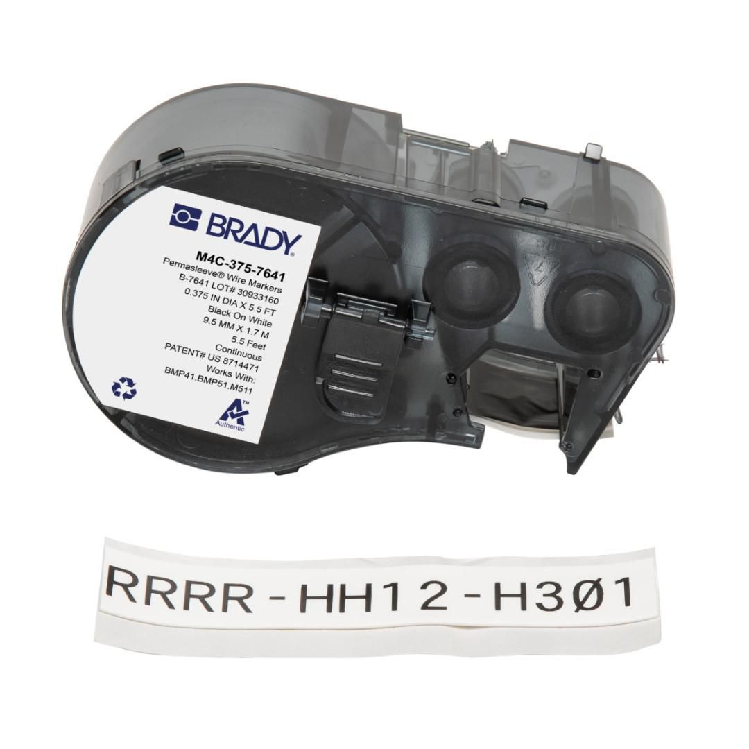 Brady BMP41/BMP51/BMP53/M511 – Markierhülsen, Rauch – halogenfrei