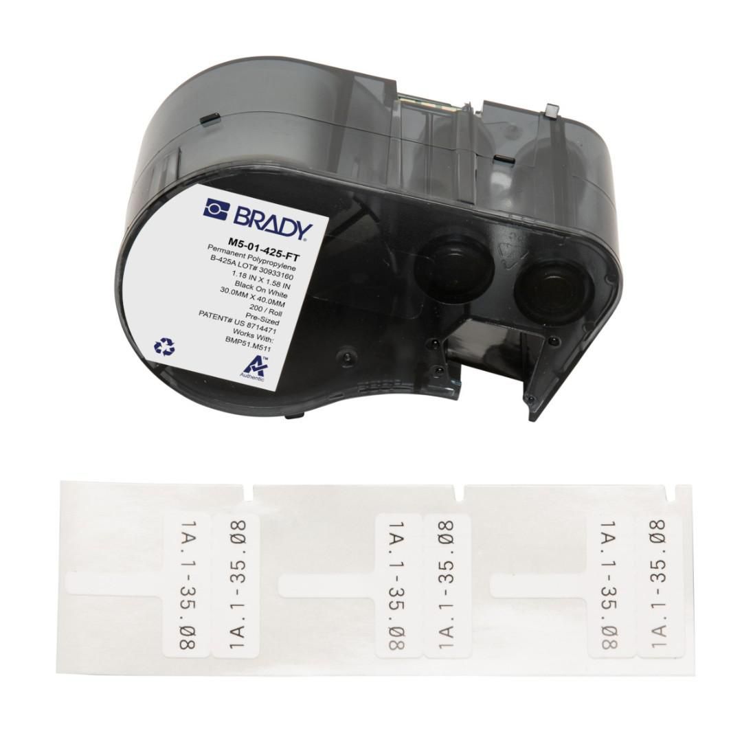 Brady M5-01-425-FT – Etiketten (Rolle) – für BMP51/BMP53/M511 – Faseroptik