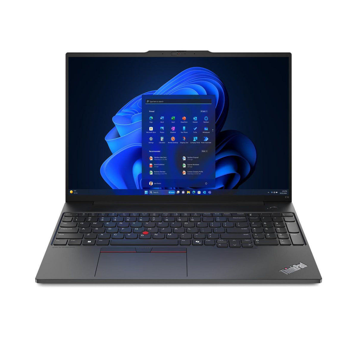 Lenovo ThinkPad E16 Gen 2 – 16" WUXGA, Ryzen 5 7535HS, 8 GB, 256 GB SSD, Win 11 Pro
