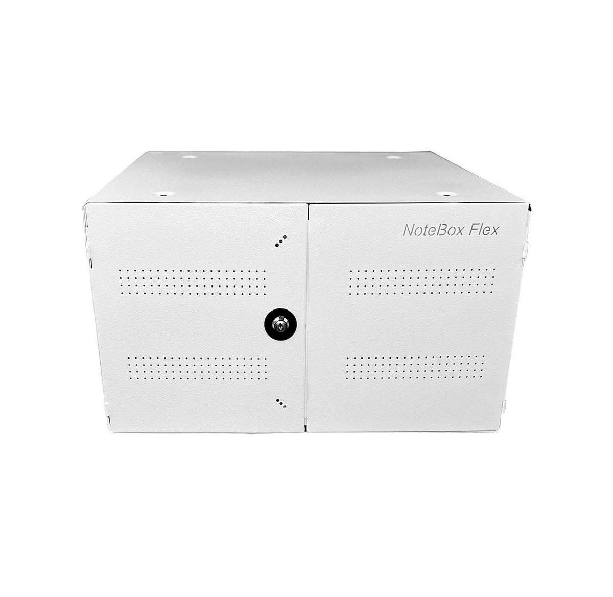 LEBA Innovation Leba NoteBox Lade-/Aufbewahrungsschrank – für 16 Geräte – abschliessbar, Wand/Tisch – Weiss