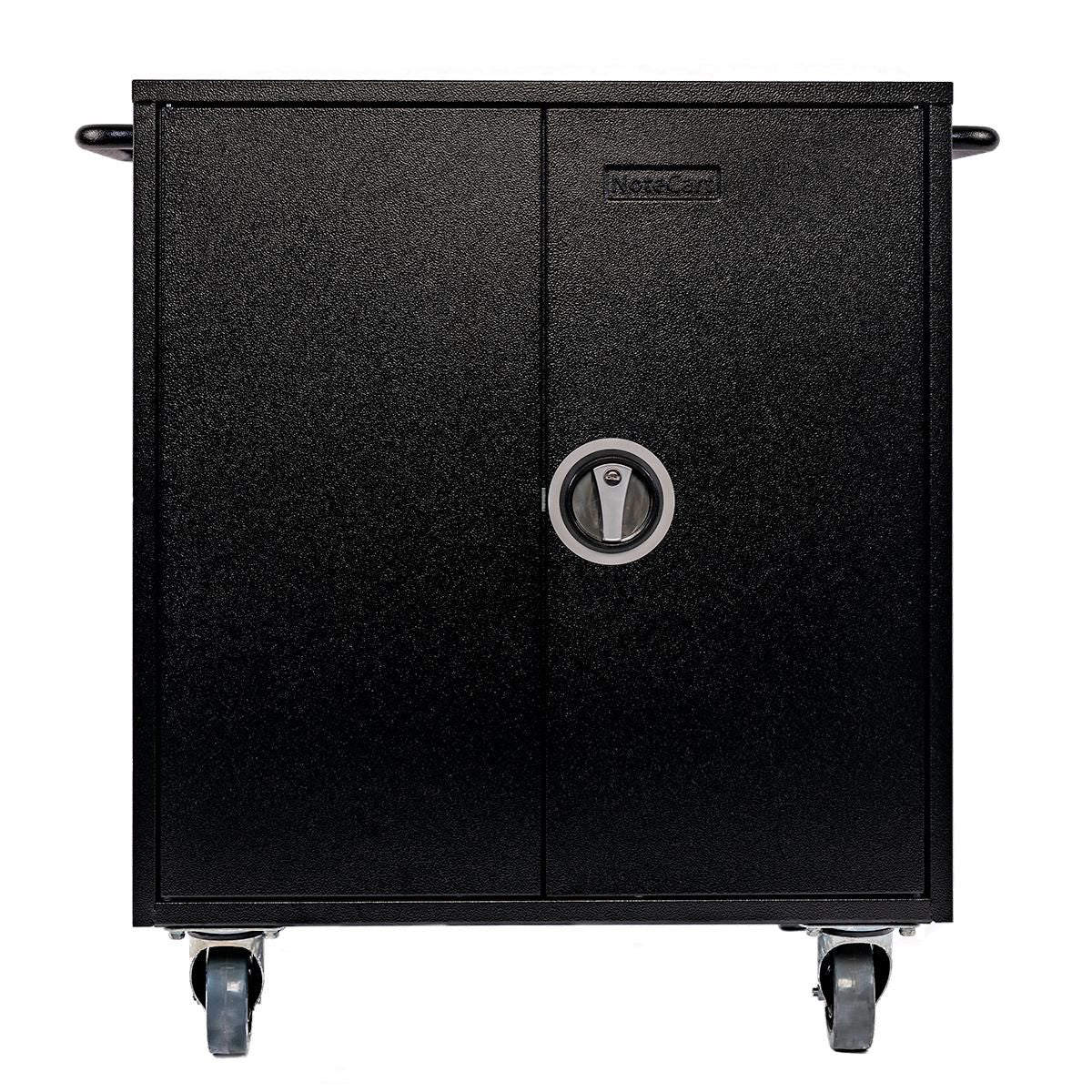 LEBA Innovation Leba NoteCart Flex Gerätewagen – für 36 Geräte – abschliessbar, USB-C – Schwarz/Grau