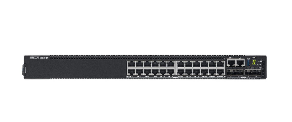 DELL PowerConnect N224X-ON – Switch – 24× 1G/2,5G, 4× 25G, 2× 40G