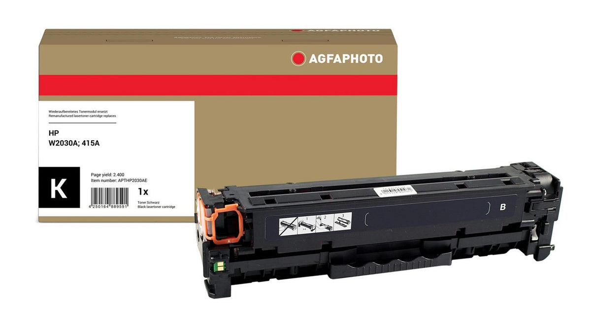 AgfaPhoto 415A (W2030A) Schwarzer Toner – Kompatibel