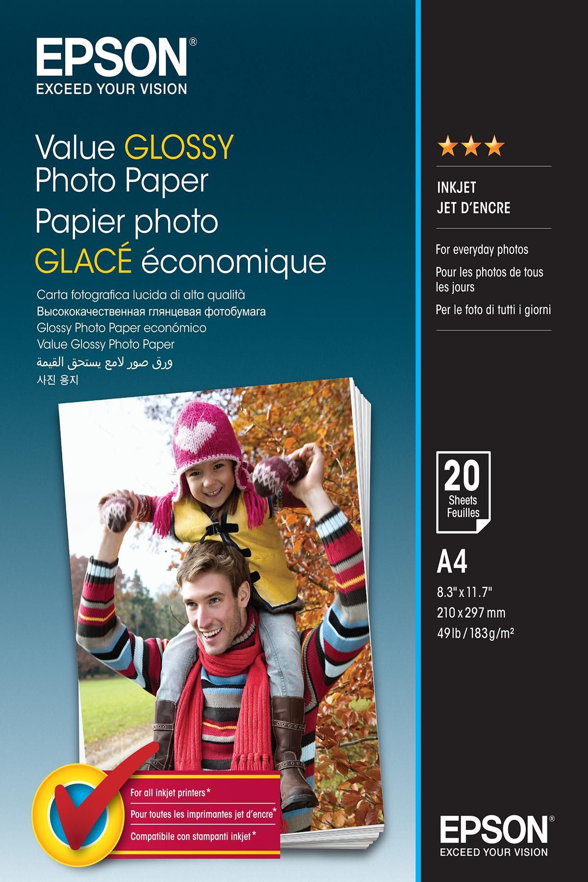 Epson Value Fotopapier – A4, 20 Blatt