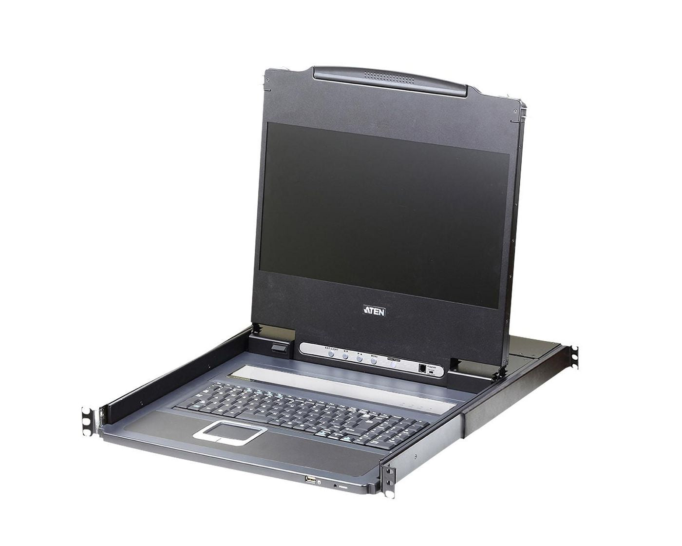 ATEN KVM-Switch, DVI/HDMI, Full HD (1920 × 1080), 17,3", US-Tastatur