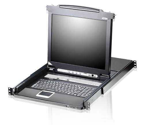 ATEN 19" Rack-LCD-Konsole – 1280 × 1024, 8-Port KVM – 1U