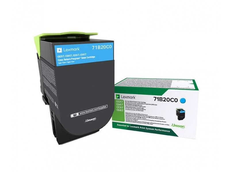 Lexmark 71B20C0 Cyan Toner – Original