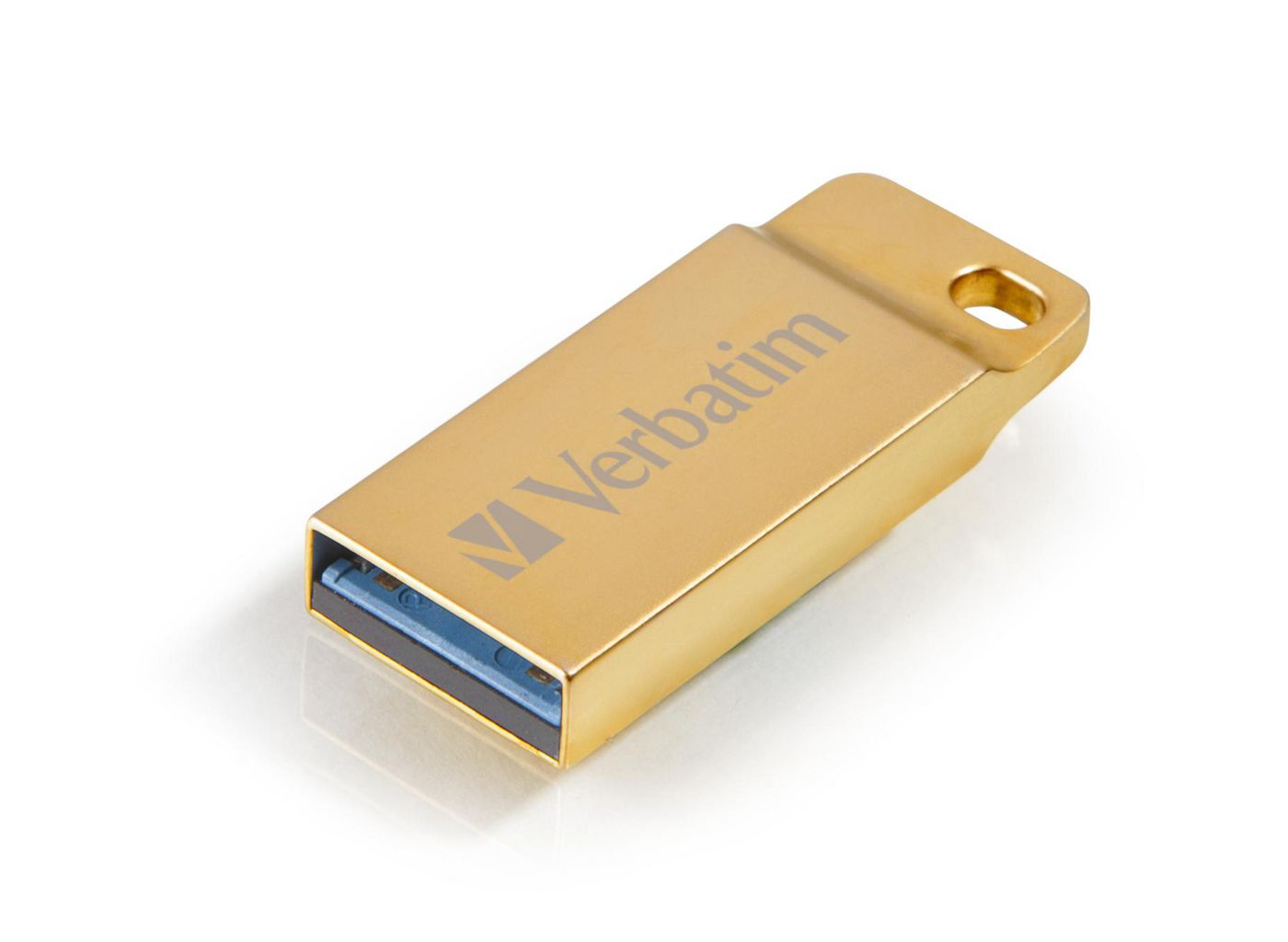 Verbatim USB-Stick – 32 GB, USB 3.0, wasser- und staubdicht, Schlüsselring, gold
