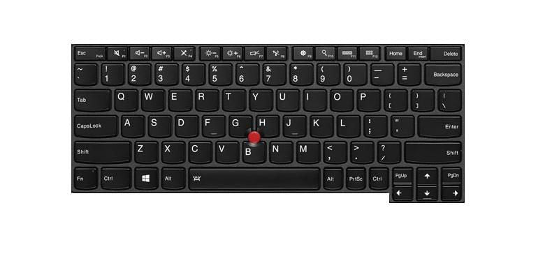 Lenovo Notebook-Ersatztastatur – beleuchtet – QWERTY (US-INT) – schwarz – für ThinkPad X260