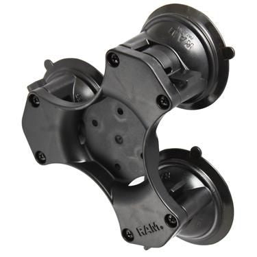 RAM Mounts RAP-365-224-1BU – Montagezubehör, Dreifach-Saugnapf-Basis, Komposit, Schwarz