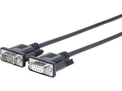 Vivolink PRORS5 Adapter RS-232 zu RS-232 – 5 m, Männlich zu Weiblich, Geschirmt, Schwarz