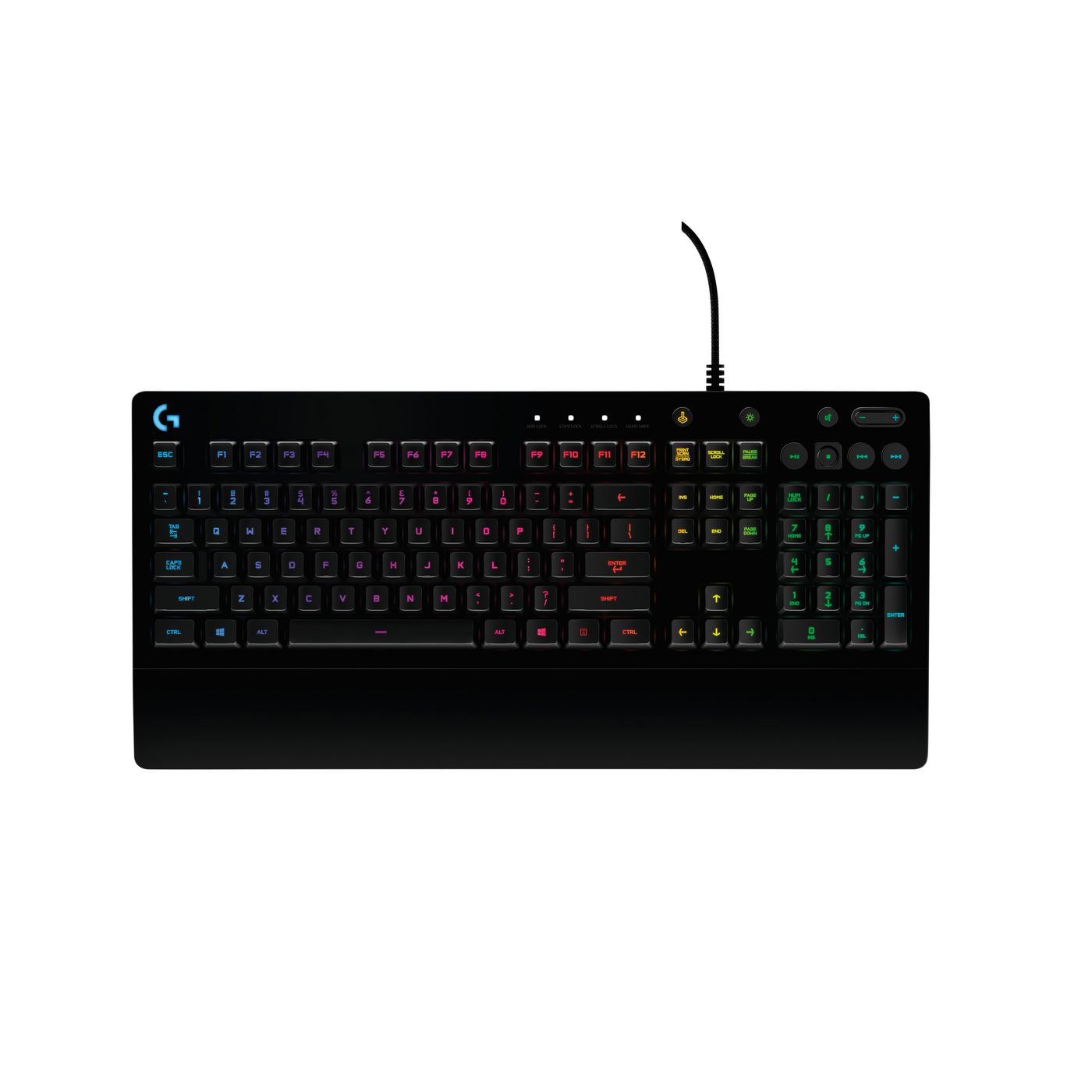 Logitech G G213 Prodigy – Gaming-Tastatur, kabelgebunden, USB, RGB, QWERTY (Nordisch), Schwarz