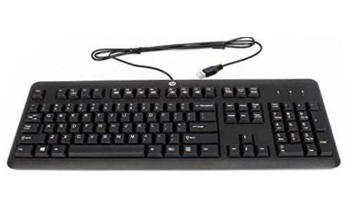 HP Tastatur – mechanisch – kabelgebunden – USB – QWERTY (Nordic) – Schwarz