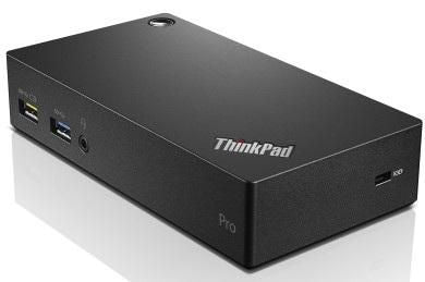 Lenovo ThinkPad USB 3.0 Pro Dockingstation – USB-A, 1× DP, 1× DVI, 3,5 mm Audio, GbE, für Lenovo