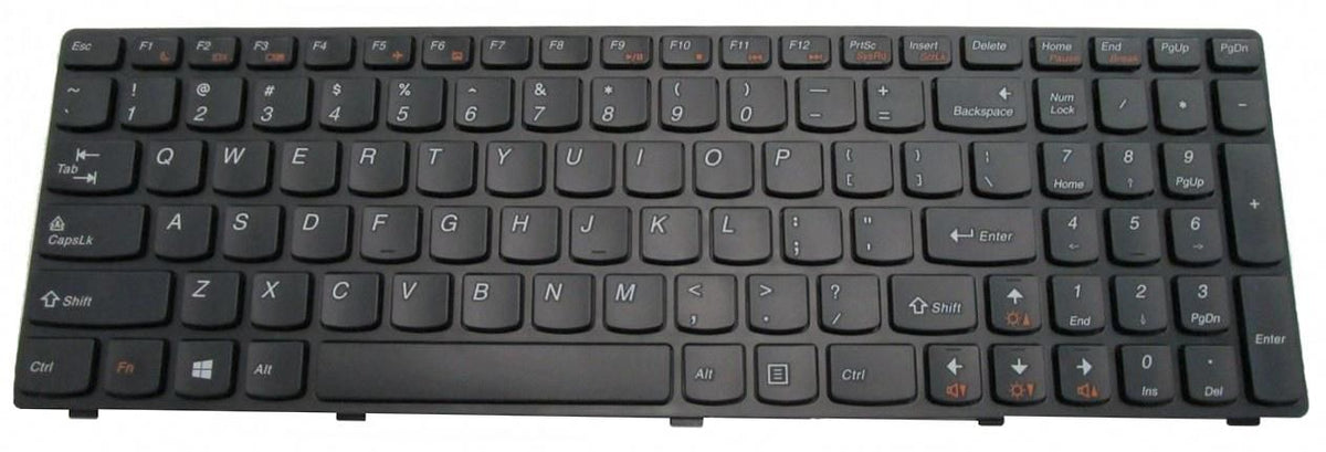 Lenovo Notebook-Ersatztastatur – QWERTY (UK-INT) – Schwarz – für Lenovo Essential G580/G585