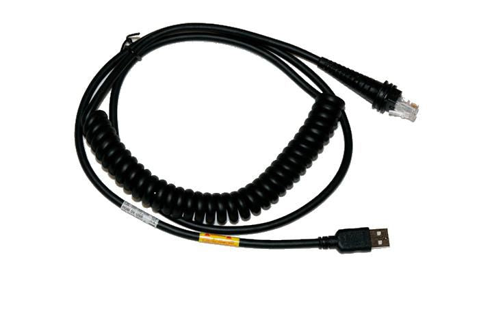 Honeywell USB-A Kabel – 3 m – Spiralkabel – Schwarz