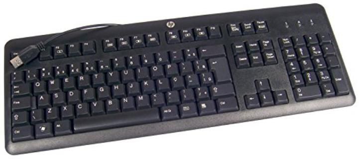 HP Tastatur – Membran – kabelgebunden USB – QWERTZ (DE) – Schwarz