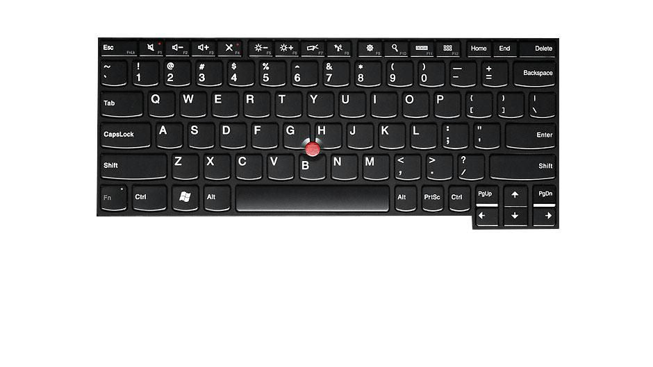 Lenovo Notebook-Ersatztastatur – AZERTY (BE) – ohne Ziffernblock – Schwarz – für ThinkPad Helix