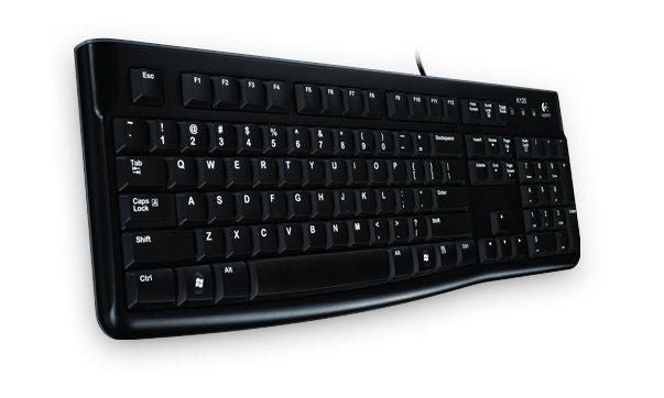 Logitech K120 – Tastatur, kabelgebunden (USB-A), DE-Layout (DE) – für Windows & Linux
