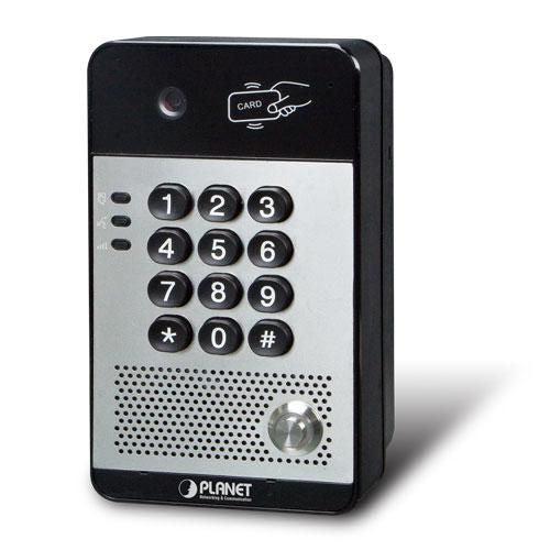 PLANET IP-Türsprechanlage – 1 MP, 1280×720, 110°/95°, PoE, IP65, Schwarz/Silber