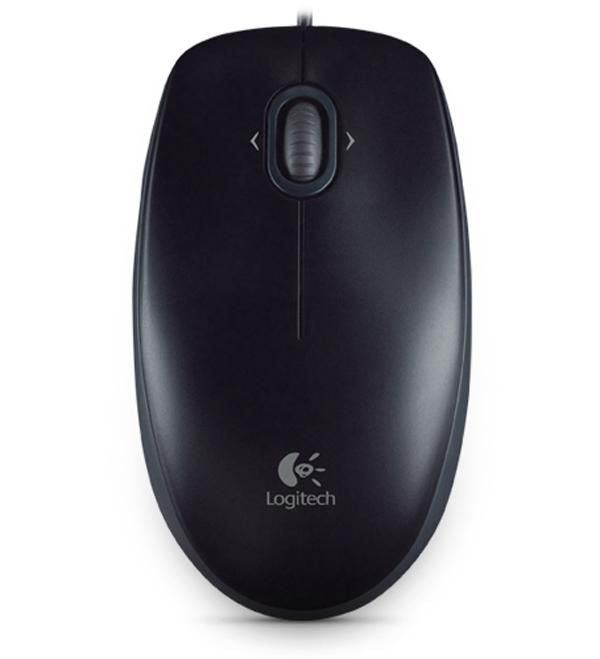 Logitech M100 – Maus – Kabelgebunden (USB‑A), Schwarz