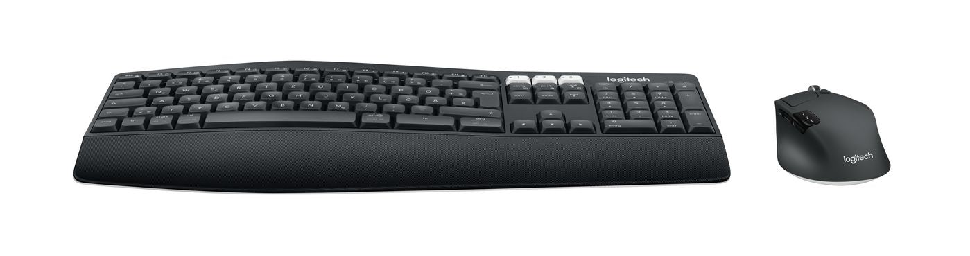 Logitech MK850 – Tastatur- und Maus-Set – Bluetooth & 2,4 GHz (Unifying-Empfänger) – QWERTZ (DE) – Schwarz
