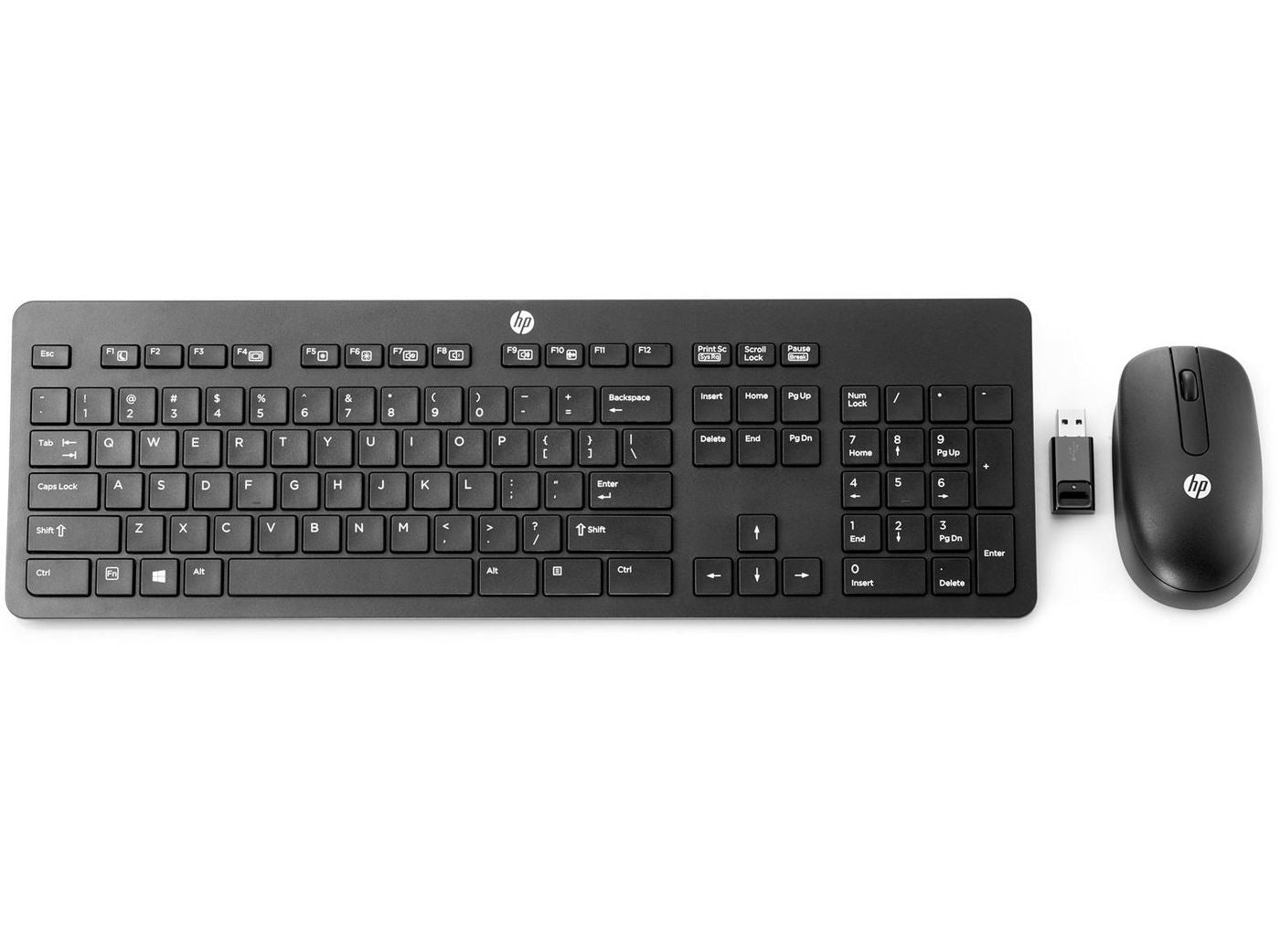 HP Tastatur-Maus-Set – Mechanisch – 2,4 GHz (USB-A Empfänger) – Schwarz