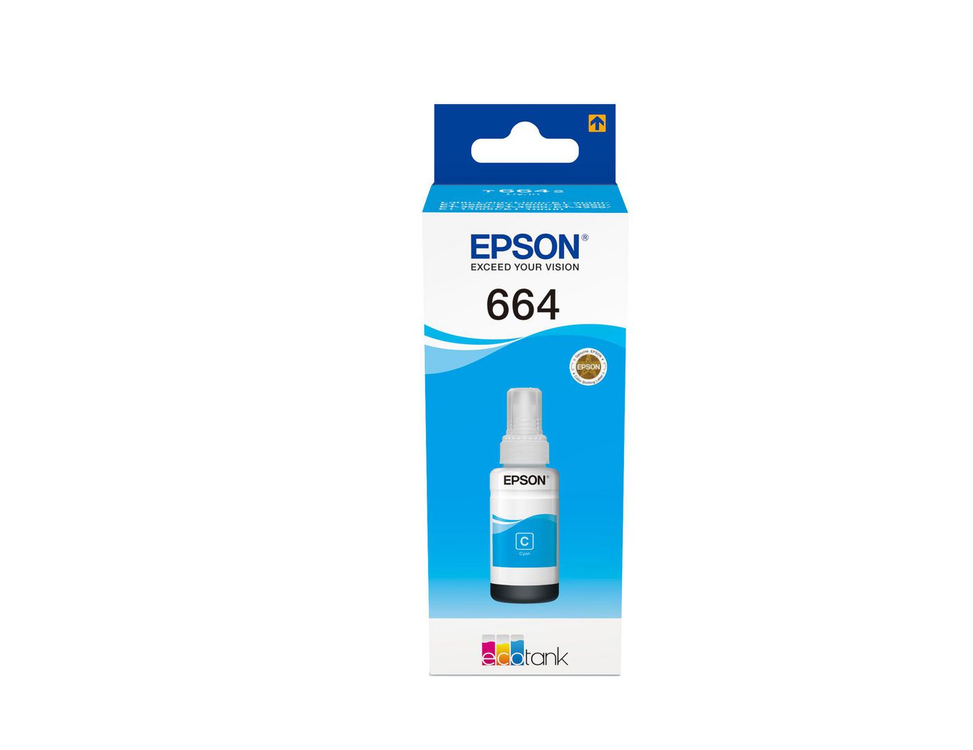 Epson Tintenpatrone T6642, cyan – für Tintenstrahldrucker und Multifunktionsgeräte