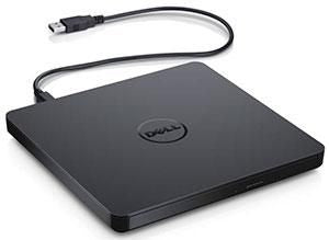 Dell DW316 – Externes DVD±RW-Laufwerk, USB 2.0, Tray, Schwarz, für Dell Inspiron/Latitude/OptiPlex/XPS