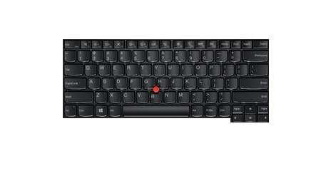 Lenovo Notebook-Ersatztastatur – AZERTY (BE) – Schwarz – ohne Ziffernblock – für ThinkPad L470