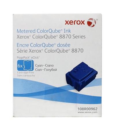 Xerox Tintenpatrone Cyan 6er-Pack – 17300 Seiten – für ColorQube 8870 – 108R00962