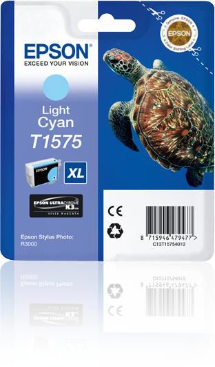 Epson Tintenpatrone T1575, cyan, 25,9 ml