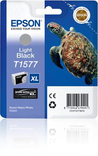 Epson Tintenpatrone T1577, schwarz, 25,9 ml