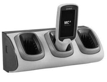 Zebra Motorola – Ladestation – CRD-MC18-3SLOTH-01 – 3‑Slot, ohne Verriegelung, AC/DC – für MC18, PS20 – Grau