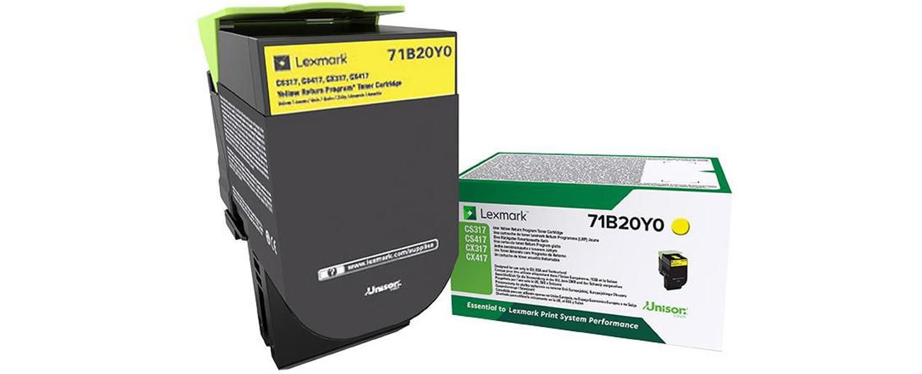 Lexmark 71B20Y0 Gelber Toner – Original
