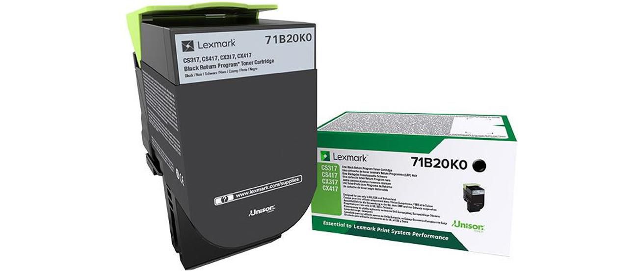 Lexmark 71B20K0 Schwarz Toner – Original