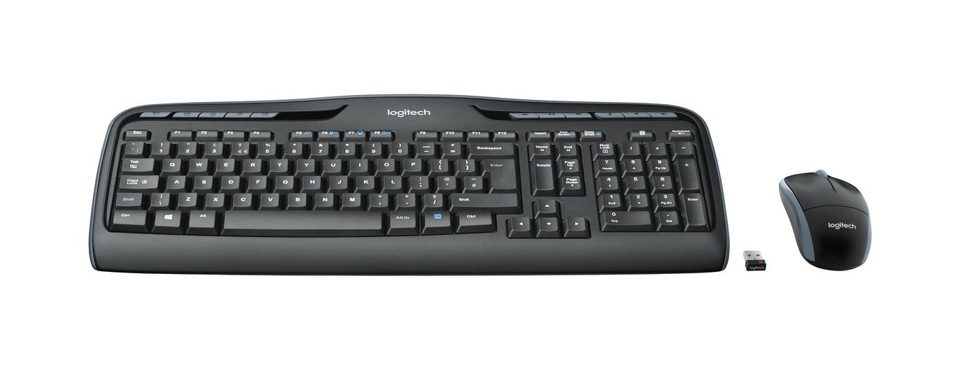 Logitech MK330 – Tastatur- und Maus-Set – 2,4 GHz USB-A (Empfänger) – QWERTZ (DE) – Schwarz