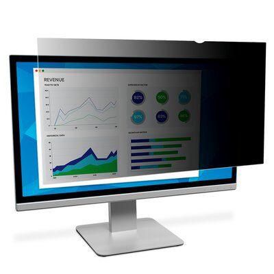 3M Displayschutz für 23,8" (16:9) Breitbild-Monitore – Schwarz (Glanz/Matte)