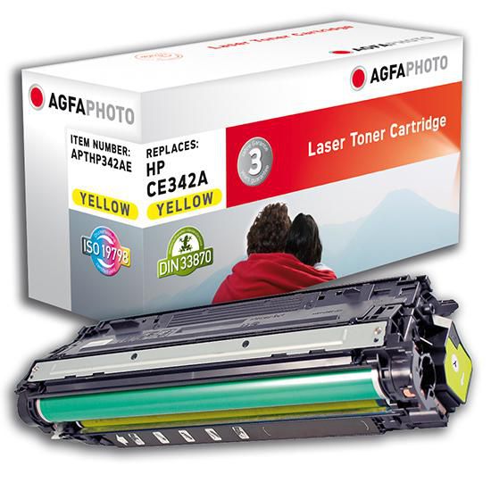 AgfaPhoto Toner CE342A – Gelb, 16000 Seiten – für HP